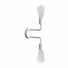 Fermaluce Metal aus minimalistisch anmutendem, Metal mit 2 gebogenes Rohre