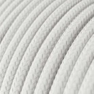 Pendlleuchte Made in Italy, komplett mit Textilkabel, Pastell Lampenschirm Swing und Komponenten in Metall Ausführung
