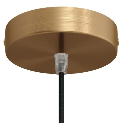Zylindrischer Lampenbaldachin Kit aus Metall - Bronze satiniert
