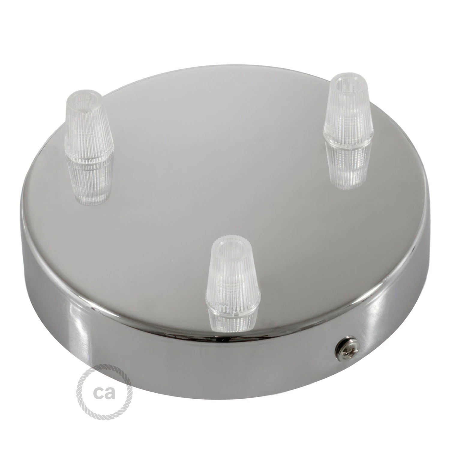 Zylindrischer 3-Loch-Lampenbaldachin Kit aus Metall