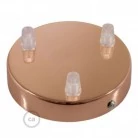 Zylindrischer 3-Loch-Lampenbaldachin Kit aus Metall