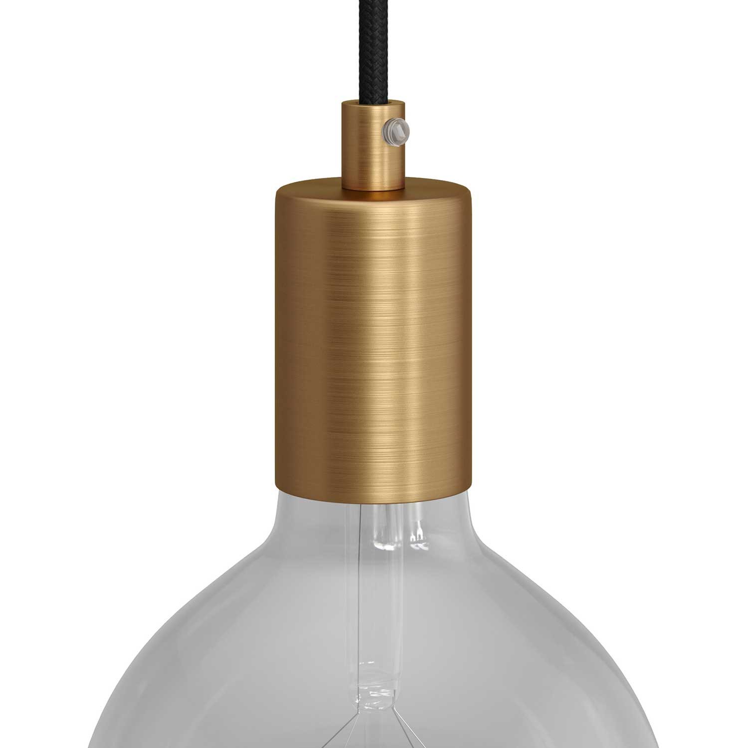 Zylindrisches E27-Lampenfassungs-Kit aus Metall