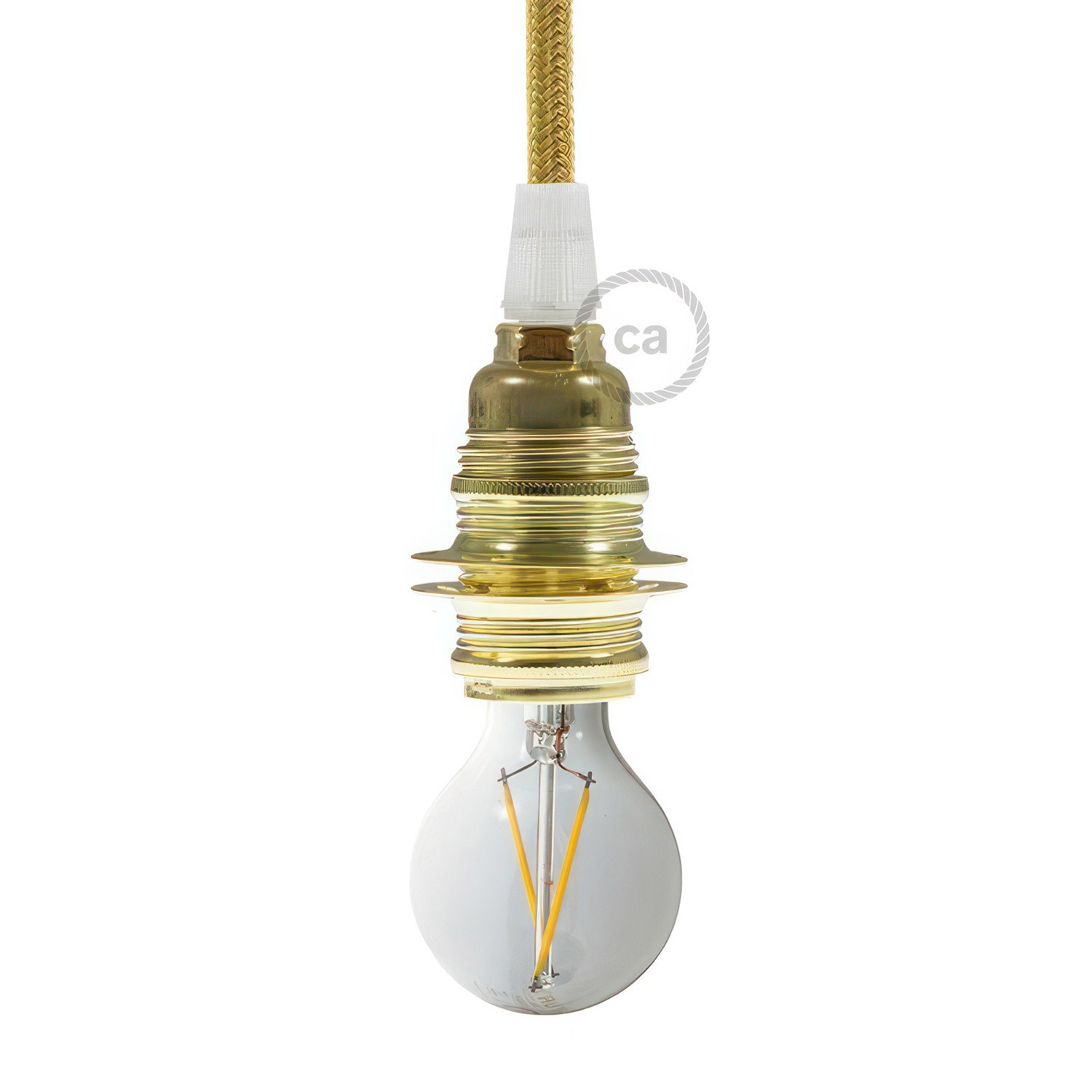 E14-Lampenfassungs-Kit aus Metall mit Doppelklemmring für Lampenschirme