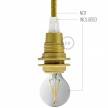 E14-Lampenfassungs-Kit aus Bakelit mit Doppelklemmring für Lampenschirme