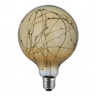 LED-Glühbirne Globe G125 - Tausend Lichter Gold 2W 40Lm E27 2000K