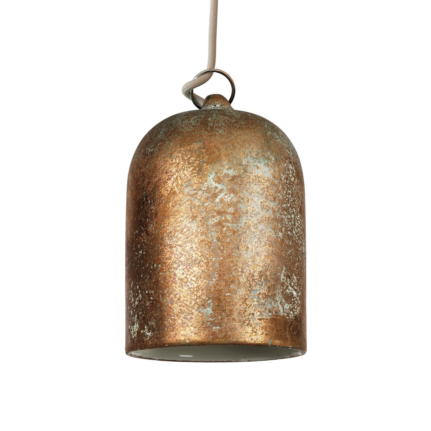 Glockenförmiger Lampenschirm XS aus Keramik zum Aufhängen - Made in Italy