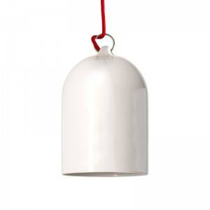 Glockenförmiger Lampenschirm XS aus Keramik zum Aufhängen - Made in Italy