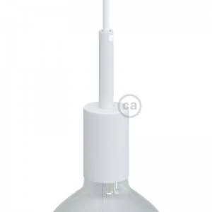 Zylindrisches E27-Lampenfassungs-Kit aus Metall mit 7 cm Kabelklemme