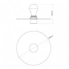 Wand- oder Deckenleuchte mit Lampenschirm mit Majolika-Muster - Waterproof IP44