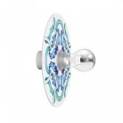 Wand- oder Deckenleuchte mit Lampenschirm mit Majolika-Muster - Waterproof IP44