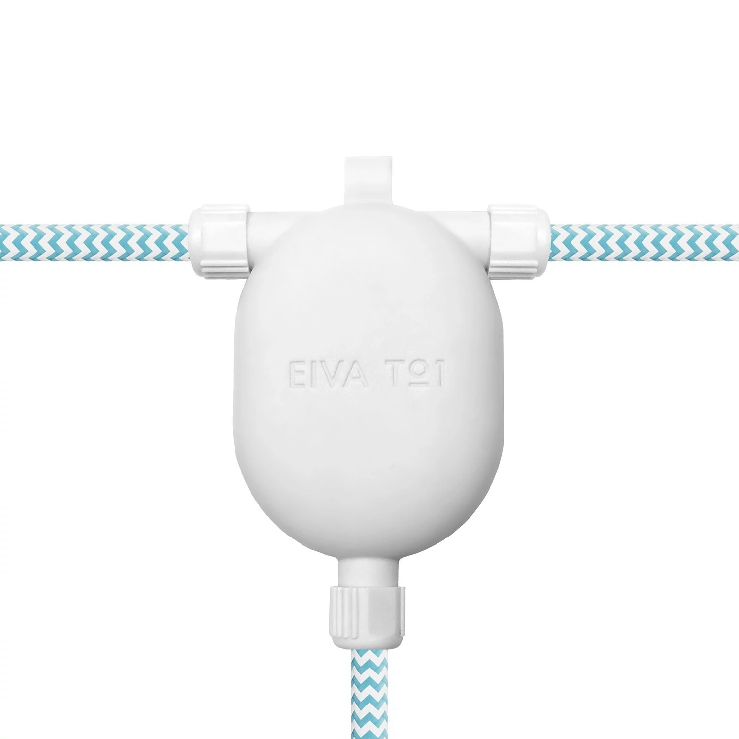 EIVA-3, 3-Wege-Außensteckdose IP65 Snap-In - Weiß
