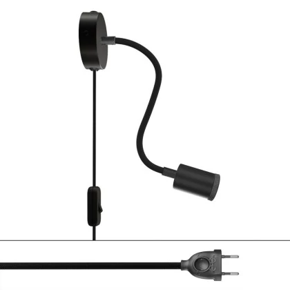 Spostaluce Flex 30 gelenkige Leuchte mit Strahler GU1d0 - Schwarz