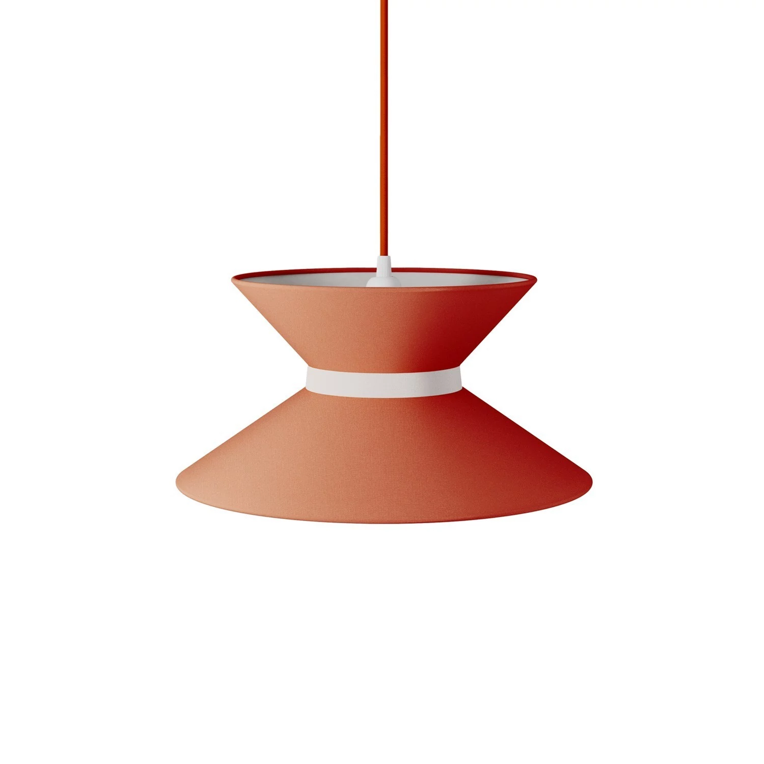Stofflampenschirm Clessidra - Orange Cinette