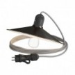 Snake Eiva mit Swing Lampenschirm, tragbare Außenleuchte, 5m Textilkabel, wasserdichte IP65 Lampenfassung und Stecker