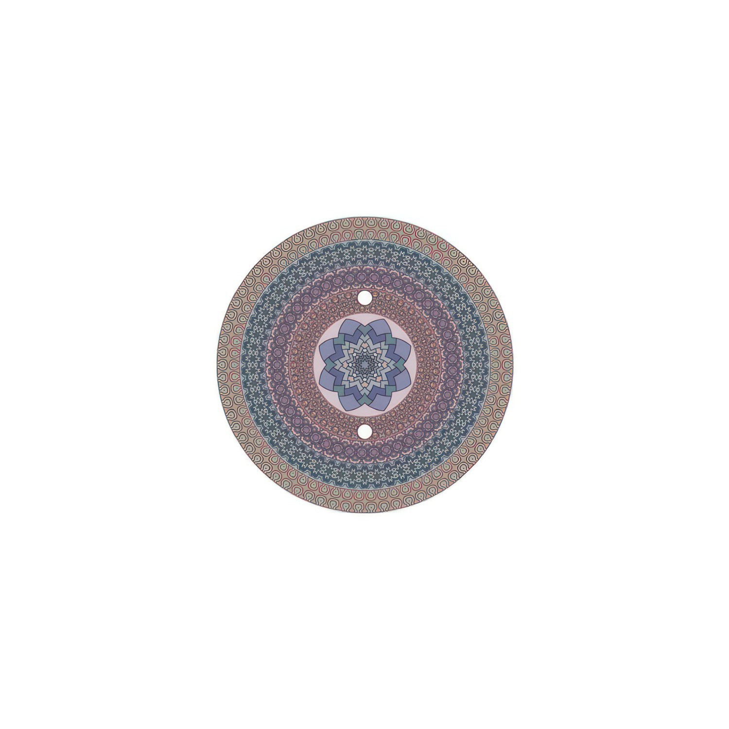 Rundes 2-Loch und 4 Seitenlöchern Lampenbaldachin, Rose-One-Abdeckung, 200 mm Durchmesser - PROMO