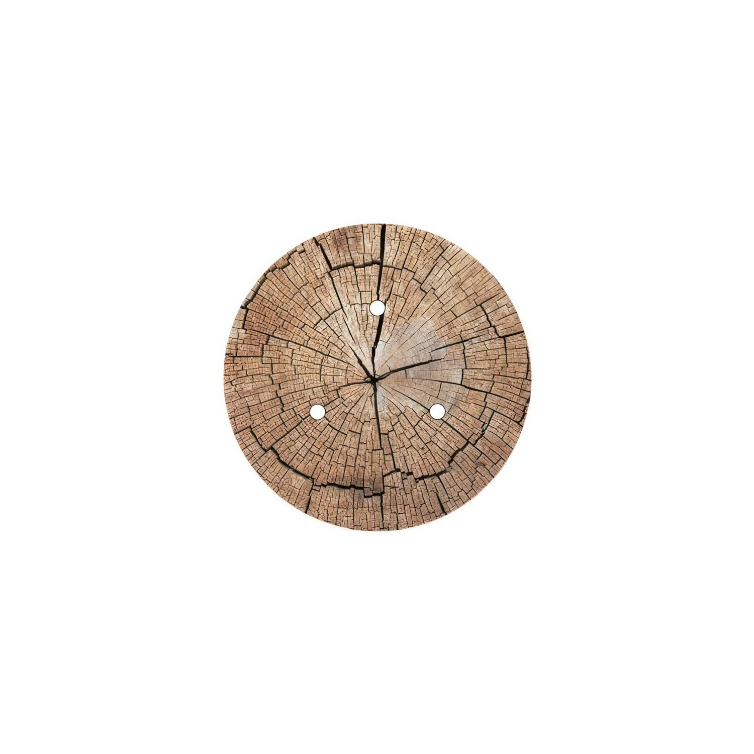 Rundes 3-Loch und 4 Seitenlöchern Lampenbaldachin, Rose-One-Abdeckung, 200 mm Durchmesser - PROMO