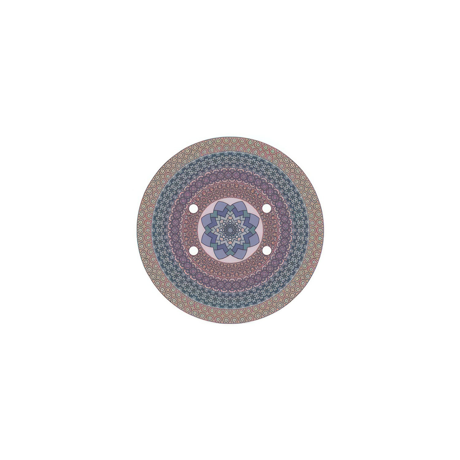 Rundes 4-Loch und 4 Seitenlöchern Lampenbaldachin, Rose-One-Abdeckung, 200 mm Durchmesser - PROMO