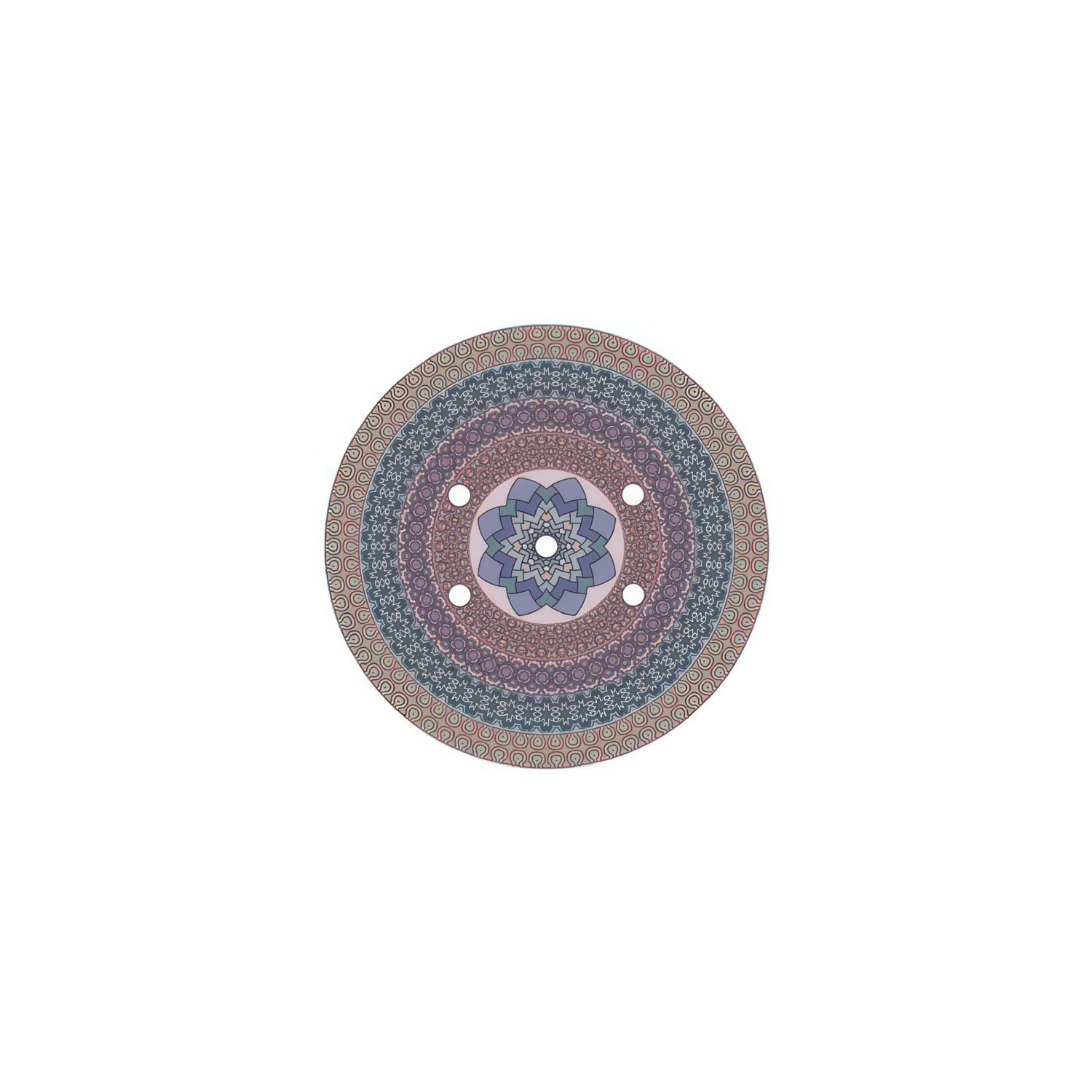 Rundes 5-Loch und 4 Seitenlöchern Lampenbaldachin, Rose-One-Abdeckung, 200 mm Durchmesser - PROMO