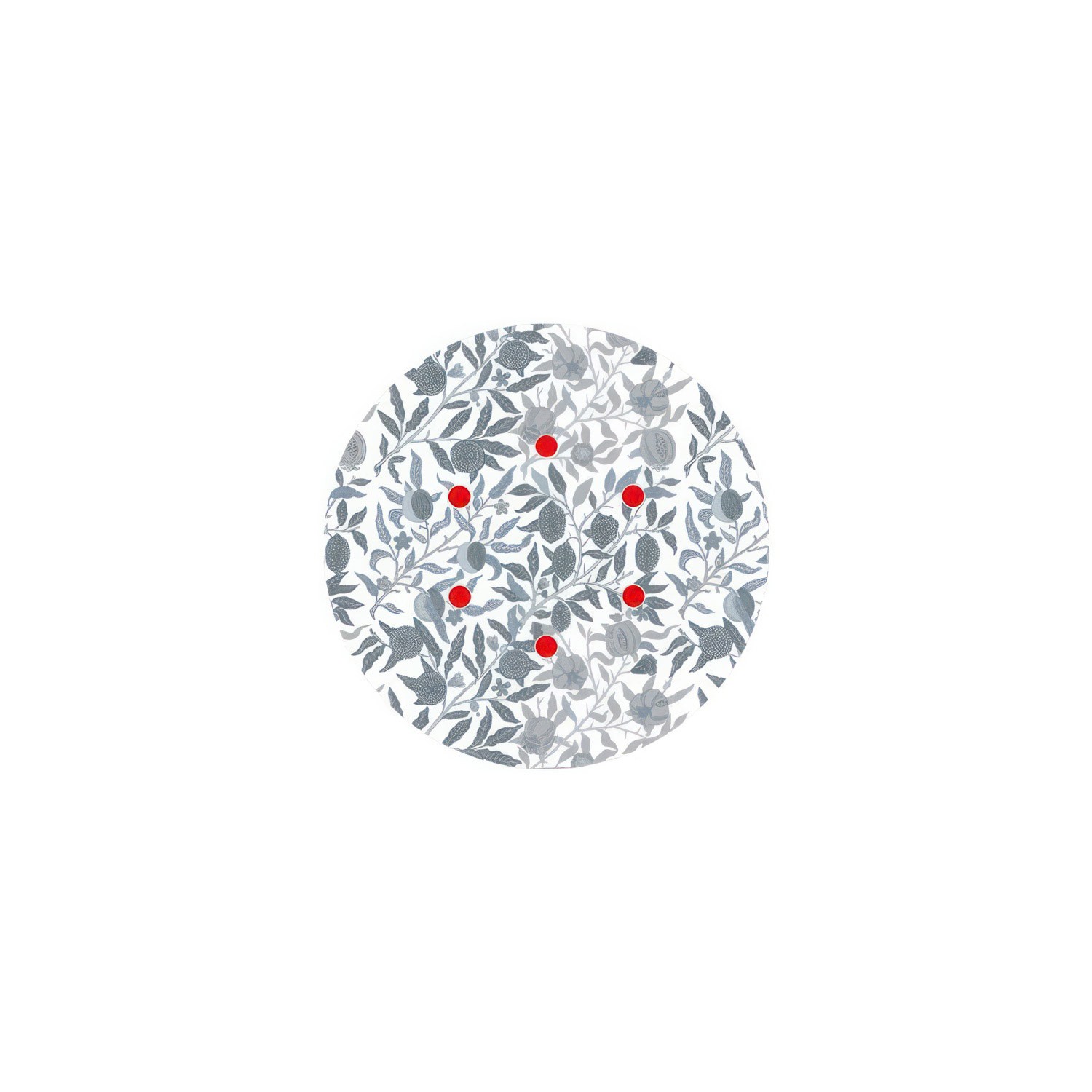 Rundes 6-Loch und 4 Seitenlöchern Lampenbaldachin, Rose-One-Abdeckung, 200 mm Durchmesser - PROMO