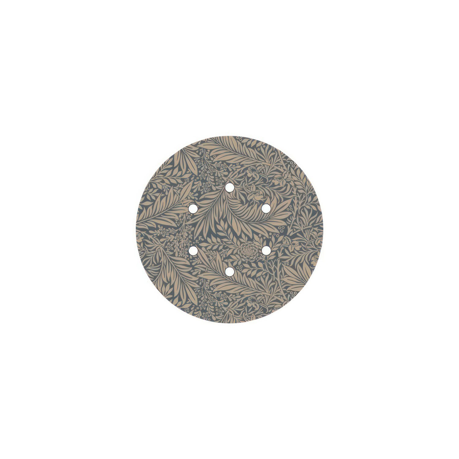 Rundes 6-Loch und 4 Seitenlöchern Lampenbaldachin, Rose-One-Abdeckung, 200 mm Durchmesser - PROMO