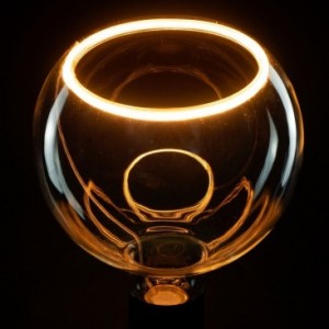LED-Glühbirne Globe G150 Smoky, Floating-Linie, 6W 260Lm Dimmbar