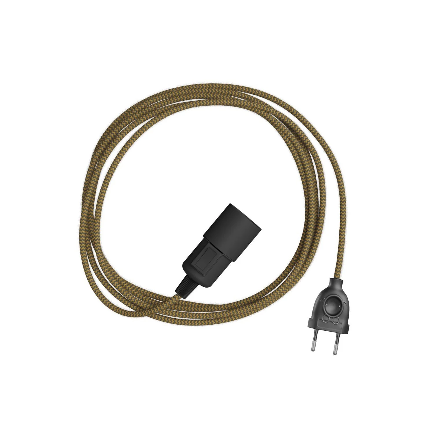 Snake Zick-Zack - Plug-in Leuchte mit Textilkabel mit Zick-Zack-Muster - RZ27