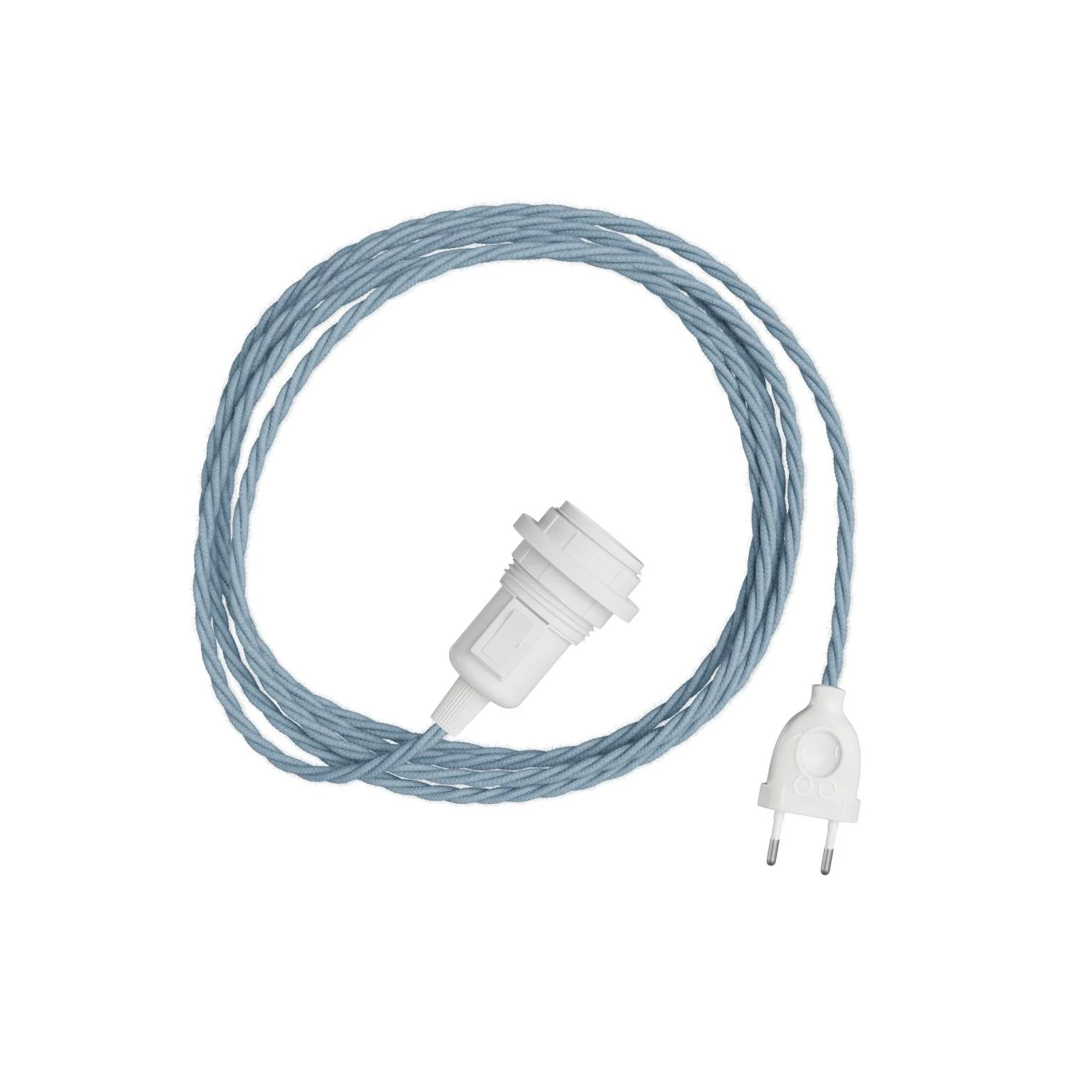 Snake Twisted für Lampenschirm - Plug-in Leuchte mit geflochtenem Textilkabel - TC53