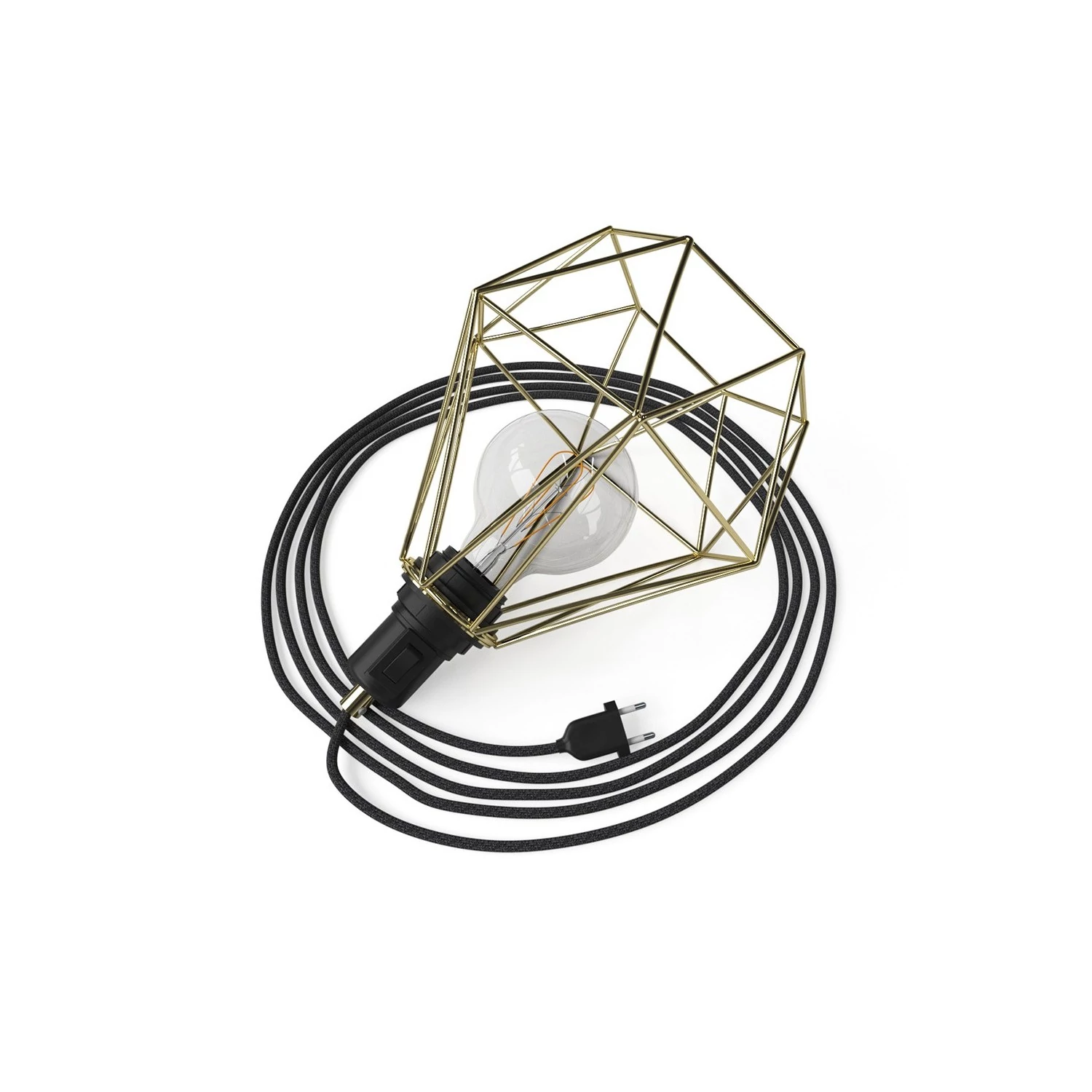 Table Snake - Plug-in Leuchte mit Käfig-Lampenschirm Diamond