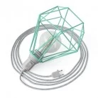 Table Snake - Plug-in Leuchte mit Käfig-Lampenschirm Diamond