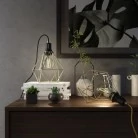 Table Snake - Plug-in Leuchte mit Käfig-Lampenschirm Diamond