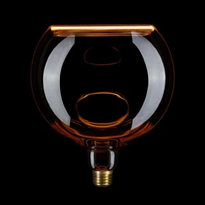 Transparente LED-Glühbirne B04 Linie 5V kurzes Filament Globe G125 1,3W 110Lm E27 2500K Dimmbar