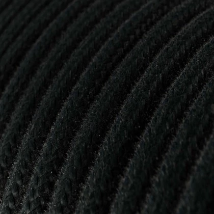 Pendelleuchte inklusive Glühbirne, Textilkabel, Bistrot Lampenschirm und Metall-Zubehör - Made in Italy