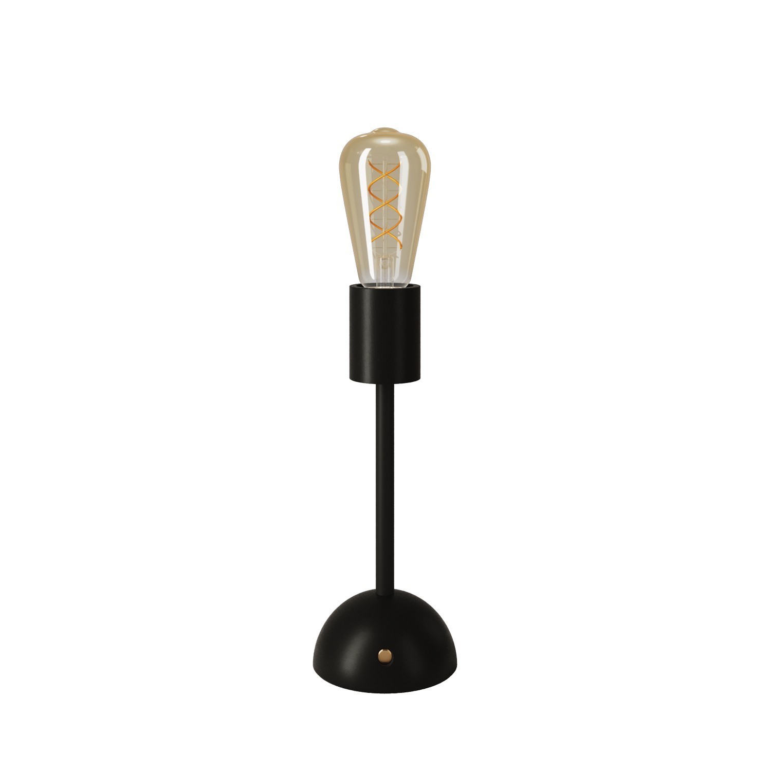 Tragbare, wiederaufladbare Leuchte Cabless02 mit goldfarbener Edison Glühbirne