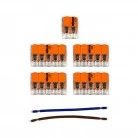 Kit Verbindungsklemme WAGO kompatibel mit Kabel 2x für Lampenbaldachin mit 7 Löchern