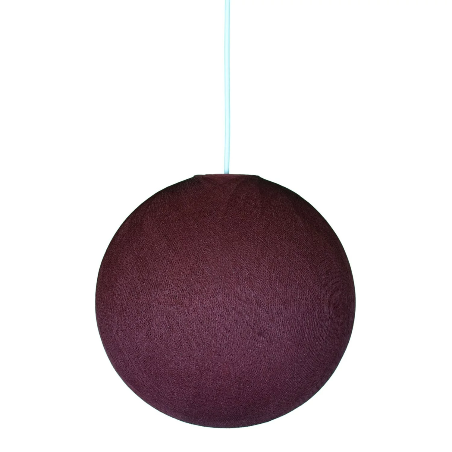 Lampenschirm aus Garn Modell Sfera - 100% handgemacht - Merlot Polyester