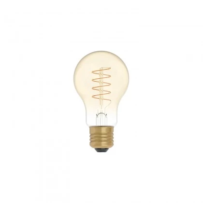 LED Glühbirne Golden Carbon Line Spiral-Filament Tropfenform A60 4W 250Lm E27 1800K Dimmbar - C03