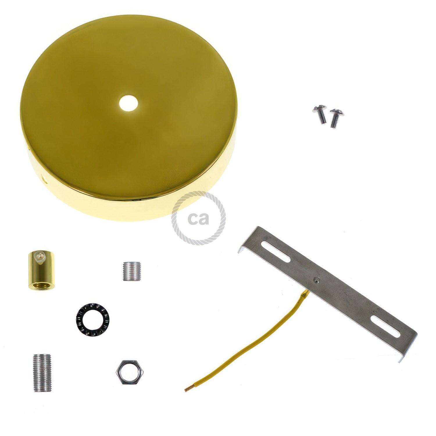 Zylindrischer Lampenbaldachin Kit aus Metall