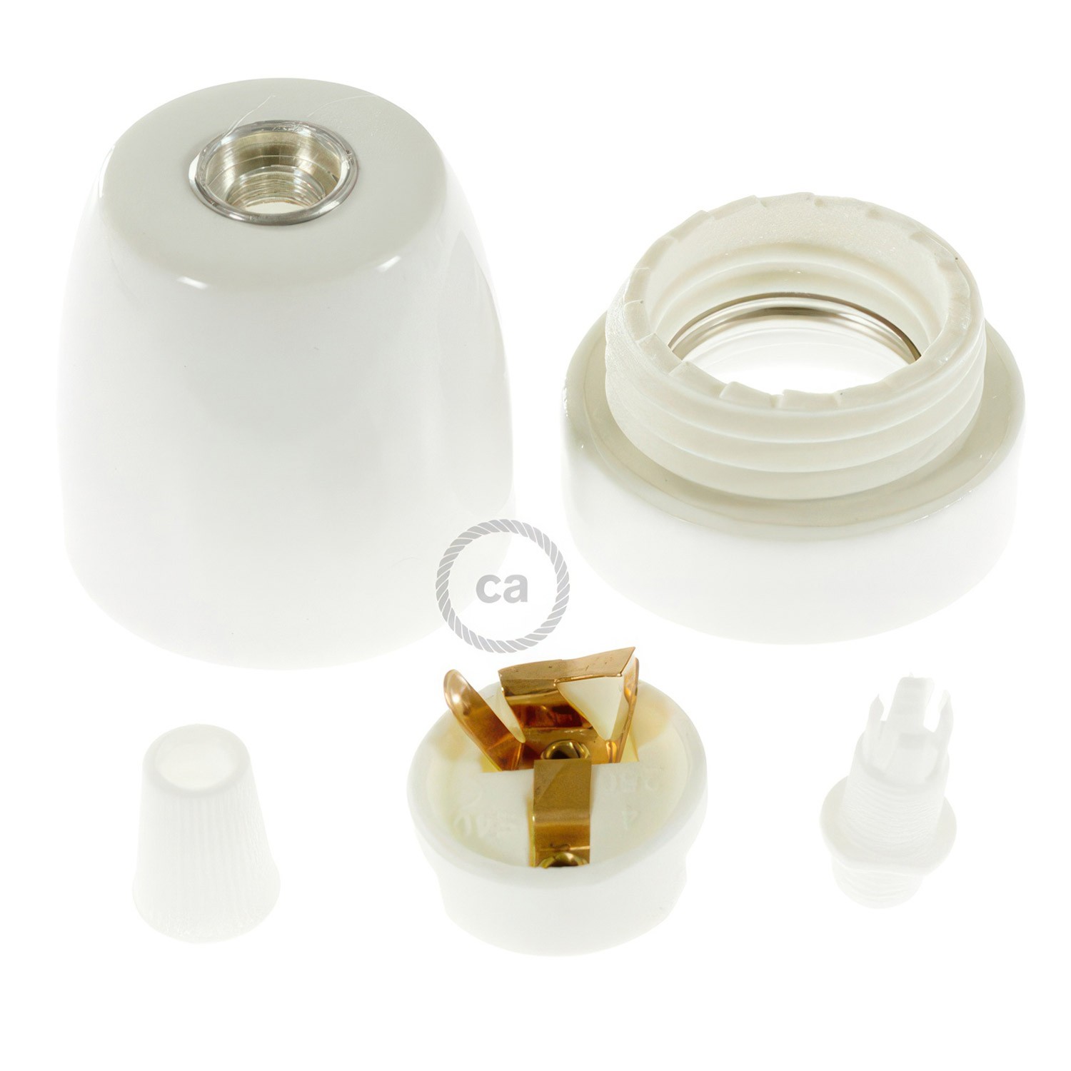 E27-Lampenfassungs-Kit aus Porzellan