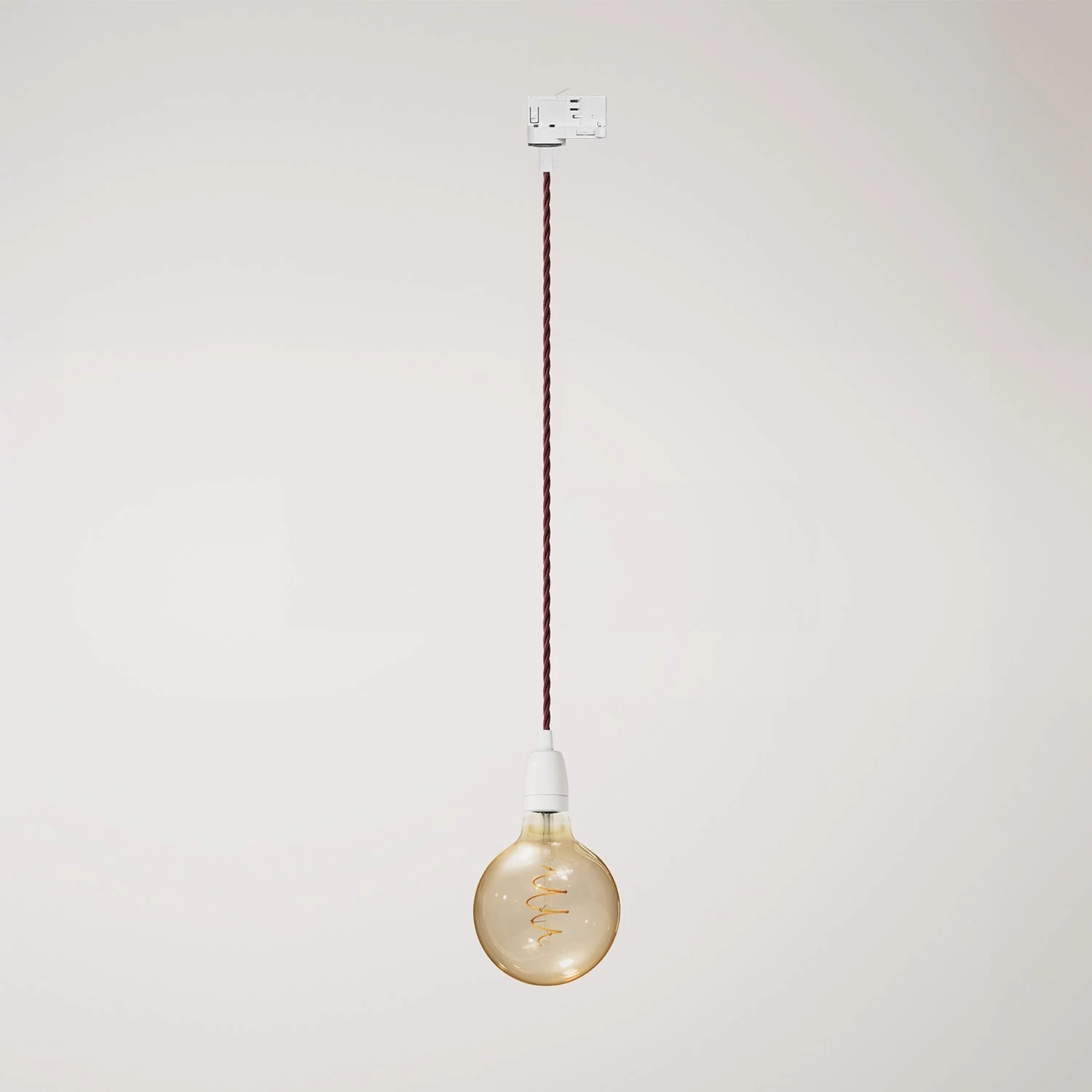 Vintage-Pendelleuchte mit Porzellanoberfläche für Schienen