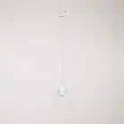 Hängelampe mit transparenter Ghost-Birne für Schienen