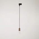 Vintage-Pendelleuchte mit geflochtenem Kabel