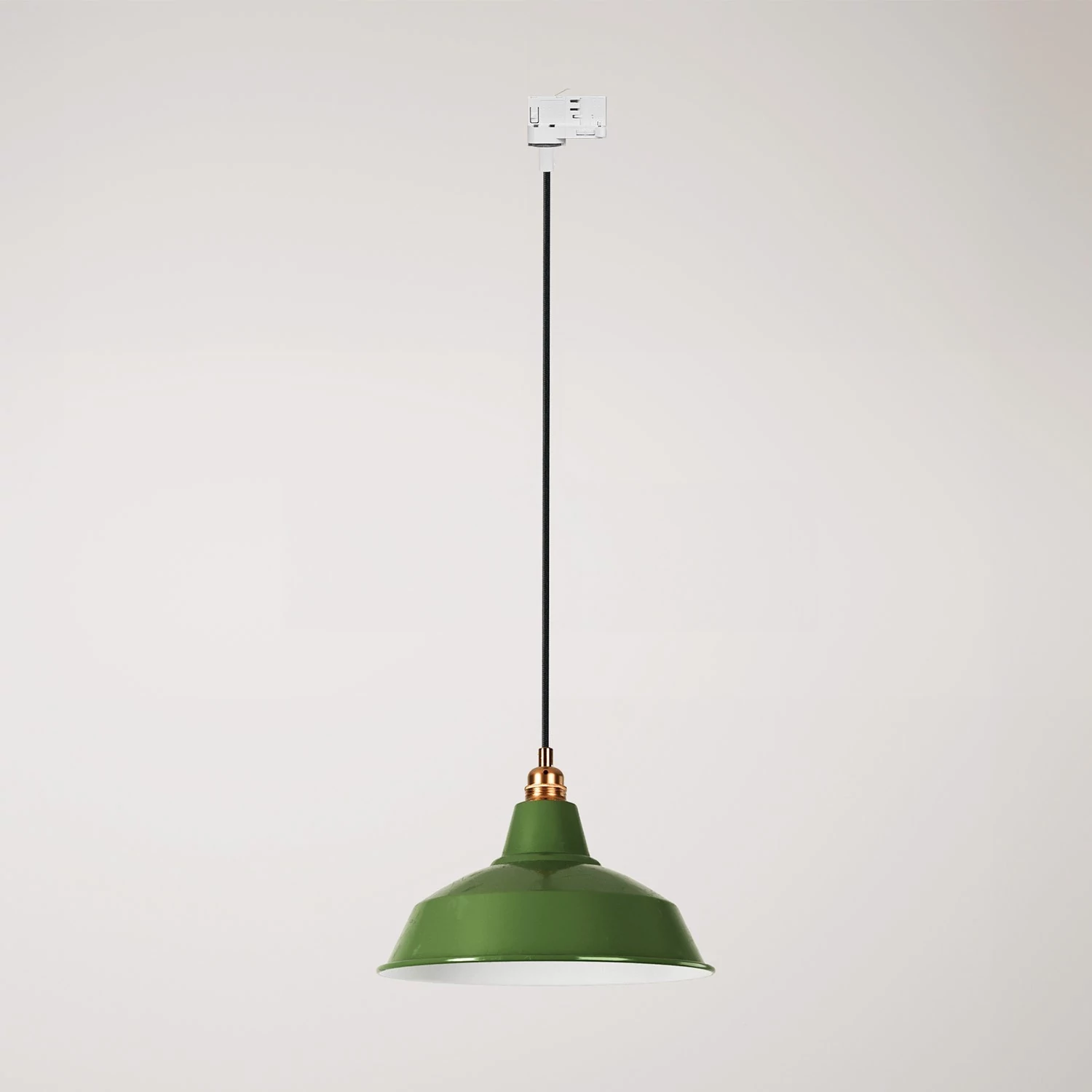 Pendelleuchte mit Bistrot-schirm für Schienen