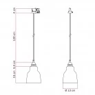 LED-Glühbirne Globe G80, Klar, Floating-Linie, 4W 240Lm 2200K Dimmbar