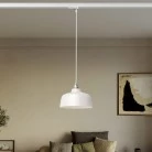 Hängelampe mit Coppa-Schirm und Schienenadapter