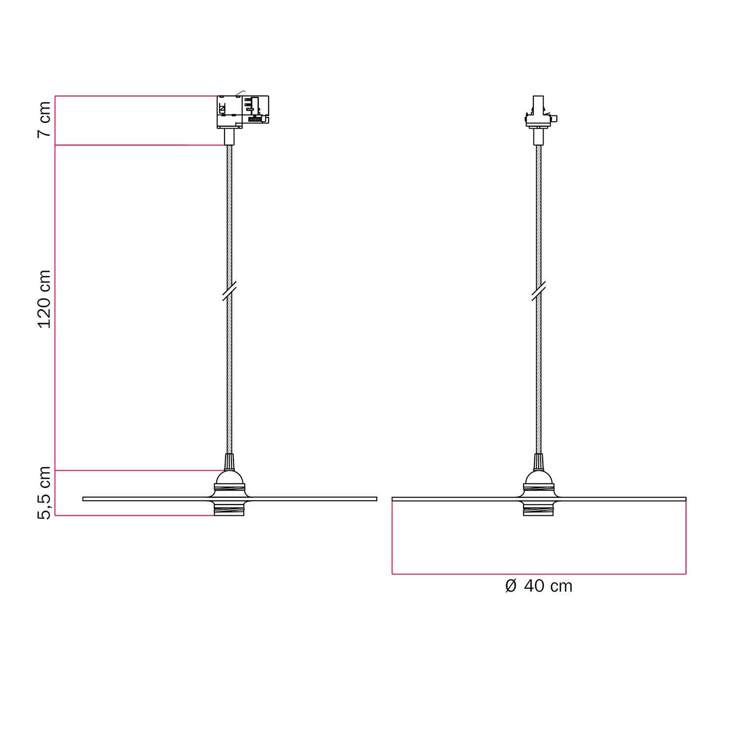 LED Glühbirne Ghost Line Recessed Cone, smoky 6W 400Lm E27 1900K dimmbar - G11