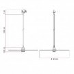 LED Glühbirne Ghost Line Recessed Cone, smoky 6W 400Lm E27 1900K dimmbar - G11