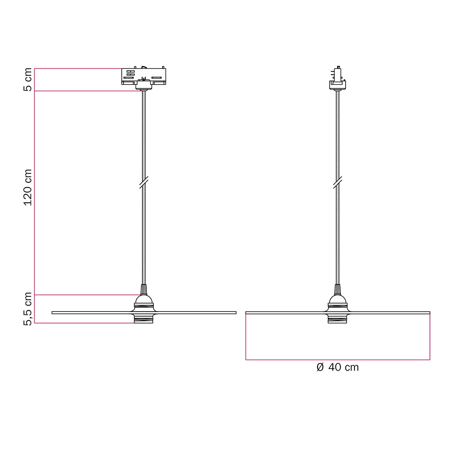 LED Glühbirne Ghost Line Recessed Cone, smoky 6W 400Lm E27 1900K dimmbar - G11