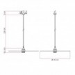 LED Glühbirne Ghost Line Recessed Cone, smoky 6W 400Lm E27 1900K dimmbar - G11
