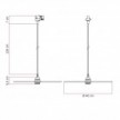 LED Glühbirne Ghost Line Recessed Donut 195x83, smoky 6W 380Lm E27 1900K dimmbar - G12