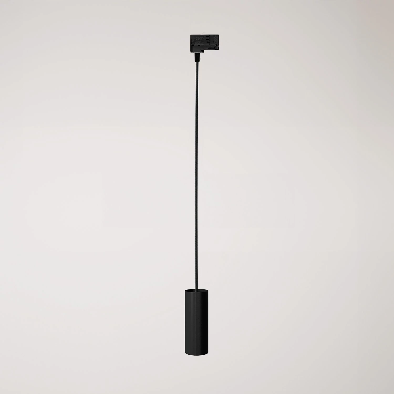 Hängelampe mit Tub-E14-Schirm für Schienen